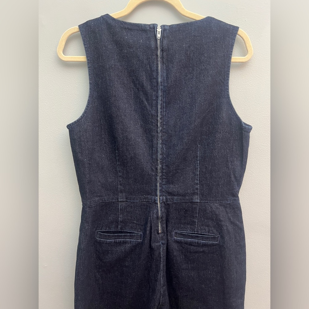 *New* JCrew Denim Jumpsuit, Size 10 - Picture 8 of 10